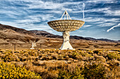 USA, Bishop, Kalifornien. Das Owens Valley Radio-Observatorium