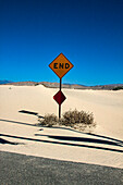 Endschild, Coachella Valley, Kalifornien Schild, Coachella Valley, Kalifornien