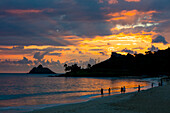 Sonnenaufgang, Kailua Beach, Kailua, Oahu, Hawaii