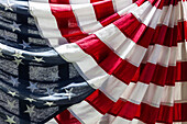 USA, Massachusetts, Manchester By The Sea, Vierter Juli, US-Flaggen
