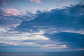 USA, Massachusetts, Cape Cod, Eastham, First Encounter Beach, sunset