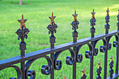 Wrought iron fence, State Capitol building, Austin, Texas, Usa