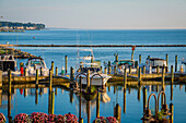Hafenbecken von Chesapeake Beach, USA.