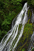 USA, Bundesstaat Washington. Detail der Panther Creek Falls, nahe der Columbia River Gorge, Gifford Pinchot National Forest