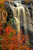 USA, West Virginia, Blackwater Falls State Park. Wasserfall malerisch