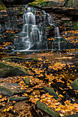 USA, West Virginia, Blackwater Falls State Park. Wasserfall, malerisch