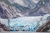A view of Sawyer Glacier in Tracy Arm-Fords Terror Wilderness, Southeast Alaska, United States of America, North America