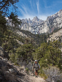 Mount Whitney, the tallest mountain in the contiguous U.S., Eastern Sierra Nevada Mountains, California, United States of America, North America