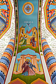 Ceiling, Russian Orthodox Cathedral of the Holy Resurrection, Bishkek, Kyrgyzstan, Central Asia, Asia