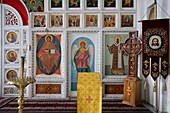 Russian Orthodox Cathedral of the Holy Resurrection, Lateral Chapel, Bishkek, Kyrgyzstan, Central Asia, Asia