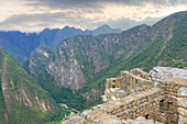 Machu Picchu, UNESCO-Weltkulturerbe, Ruinenstadt der Inkas, Andenkordillere, Provinz Urubamba, Cusco, Peru, Südamerika