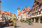 Alter Markt mit der Stadtkirche St. Georg, Schmalkalden, Thüringer Wald, Thüringen, Deutschland, Europa