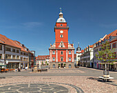 Hauptmarkt und Rathaus, Gotha, Thüringer Becken, Thüringen, Deutschland, Europa