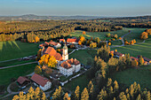 Wallfahrtskirche Wieskirche, UNESCO-Welterbe, Weis, Steingaden, Oberbayern, Bayern, Deutschland, Europa