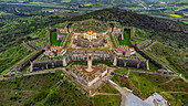 Luftaufnahme des Forte de Nossa Senhora da Graca, Elvas, UNESCO-Welterbe, Alentejo, Portugal, Europa