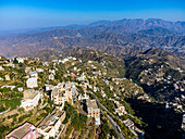 View over the mountainous countryside from Fayfa mountain, Jazan province, Saudi Arabia, Middle East