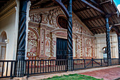 Interior of San Rafael de Velasco Mission, Jesuit Missions of Chiquitos, UNESCO World Heritage Site, Santa Cruz department, Bolivia, South America