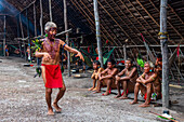 Shamans from the Yanomami tribe practising traditional healing methods, southern Venezuela, South America