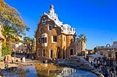 Antoni Gaudi, Park Guell, UNESCO World Heritage Site, Barcelona, Catalonia, Spain, Europe