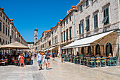 Altstadt von Dubrovnik im Sommer, UNESCO-Weltkulturerbe, Dubrovnik, Dalmatinische Küste, Kroatien, Europa