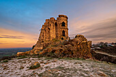 The Folly at Mow Cop on a winter morning, Mow Cop, Cheshire, England, United Kingdom, Europe