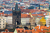 Old Town Bridge Tower at Charles Bridge, UNESCO World Heritage Site, Prague, Czech Republic (Czechia), Europe