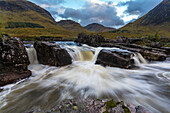 River Etive, Glencoe, Highlands, Scotland, United Kingdom, Europe