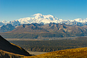 Alaska Range vom K'esugi Ridge Trail aus gesehen, Denali State Park, Matanuska-Susitna Borough, Südzentrales Alaska, Alaska, Vereinigte Staaten von Amerika, Nordamerika