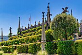 The gardens of Palazzo Borromeo, Isola Bella, Borromean Islands, Lake Maggiore, Stresa, Piedmont, Italian Lakes, Italy, Europe