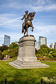 George Washington Statue in Boston's Public Garden, Boston, Massachusetts, Neuengland, Vereinigte Staaten von Amerika, Nordamerika