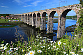 Königliche Grenzbrücke, Berwick-upon-Tweed, Northumberland, England, Vereinigtes Königreich, Europa
