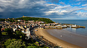 Scarborough, South Bay and harbour, Yorkshire, England, United Kingdom, Europe