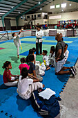 Martial arts class, Boxing Academy Trejo, Havana, Cuba, West Indies, Caribbean, Central America
