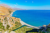 Strand von Preveli, Rethymno, Kreta, Griechische Inseln, Griechenland, Europa