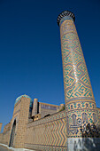 Minarett, Bibi-Chanym-Moschee, erbaut 1399-1405, UNESCO-Welterbestätte, Samarkand, Usbekistan, Zentralasien, Asien