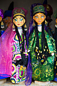 Handgefertigte Puppen, Buchara Puppentheater, Buchara, Usbekistan, Zentralasien, Asien