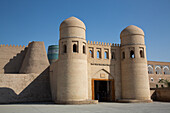 West Gate (Father Gate), Ichon Qala (Itchan Kala), UNESCO World Heritage Site, Khiva, Uzbekistan, Central Asia, Asia