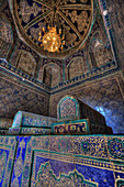 Gräber, Innenraum, Pakhlavon Mahmud Mausoleum, Ichon Qala (Itchan Kala), UNESCO-Welterbestätte, Chiwa, Usbekistan, Zentralasien, Asien