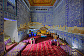 The Emir's Receiving (Reception) Room, Tash Khauli Palace, 1830, Ichon Qala (Itchan Kala), UNESCO World Heritage Site, Khiva, Uzbekistan, Central Asia, Asia