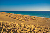 View of Playa del Matorral beach, Morro Jable, Fuerteventura, Canary Islands, Spain, Atlantic, Europe