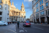 St. Paul’s Cathedral from Ludgate Hill, London, Great Britain, UK