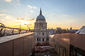 St. Paul’s Cathedral from the lift of One New Change center, London, Great Britain, UK