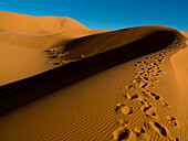 The Erg Chebbi sand dunes in Merzouga