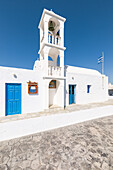 The small Church of Mandrakia fishing Village (Plaka, Milos Island, Cyclades Islands, Greece, Europe)