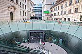 Entrance to Universalmuseum, Joanneum museum, Graz, Austria