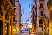 Mohammad Al-Amine Mosque from , souk Abou Nasser street, Downtown, Beirut, Lebanon
