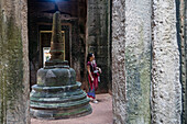 Stupa, in Preah Khan Temple, Angkor Archaeological Park, Siem Reap, Cambodia