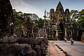 Bridge and South Gate of Angkor Thom, Angkor, Siem Reap, Cambodia