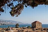 General view, at right Ottoman-era house, Archaeological site, Byblos, Lebanon