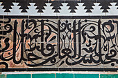 Detail, gefliest, Medersa oder Madrasa Bou Inania, Fez el Bali, Fez, Marokko
